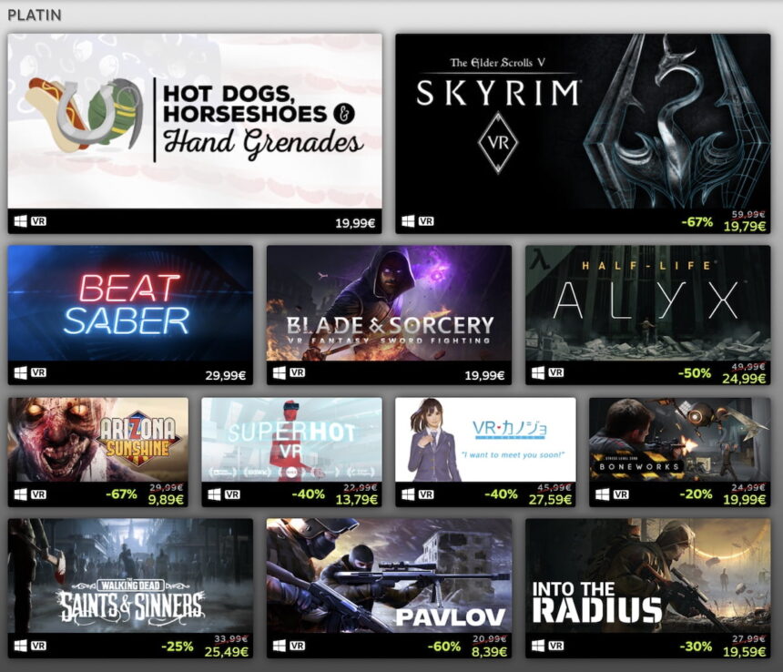 Steam Now Boasts More than 600 VR Games and Apps