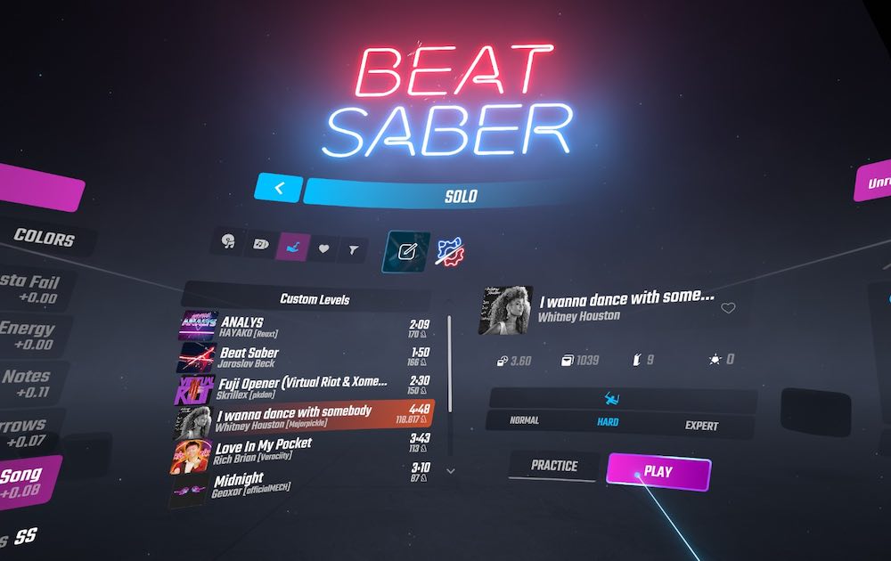 beat saber wont update