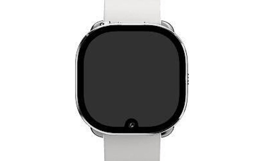 Ein Bild des Smartwatch-Displays mit Kamera-Notch