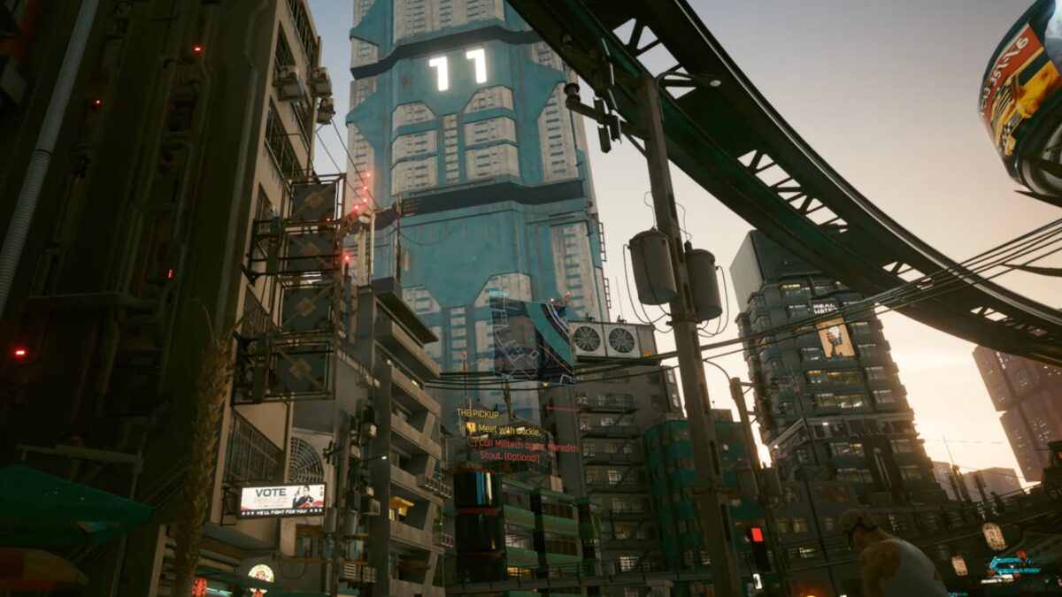 Skyscrapers in Cyberpunk 2077