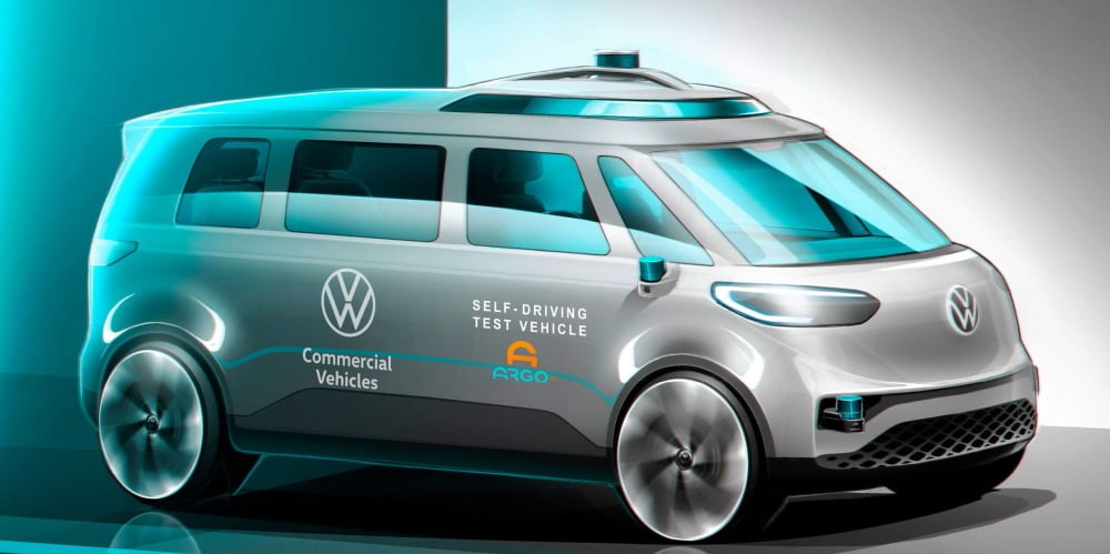 Volkswagen is equipping the ID. BUZZ with an autonomous driving system from Argo AI.