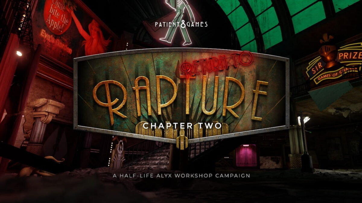 The logo of Return to Rapture Part 2 in Bioshock style.