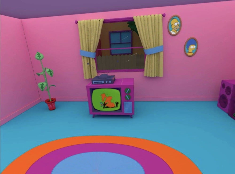 Custom Quest_Home_Simpsons_Room_Fernseher