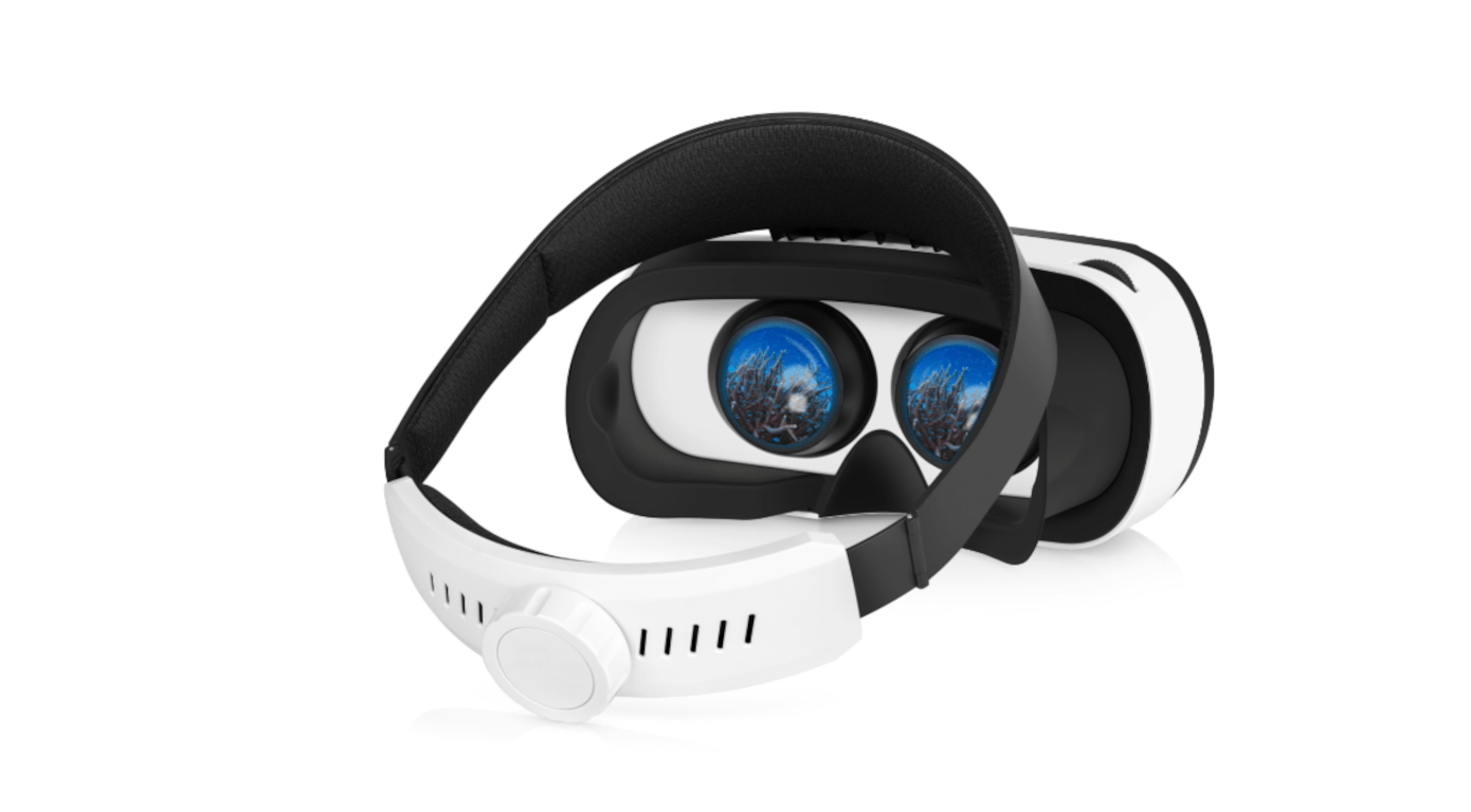Vureal shows two of its displays in a VR headset.