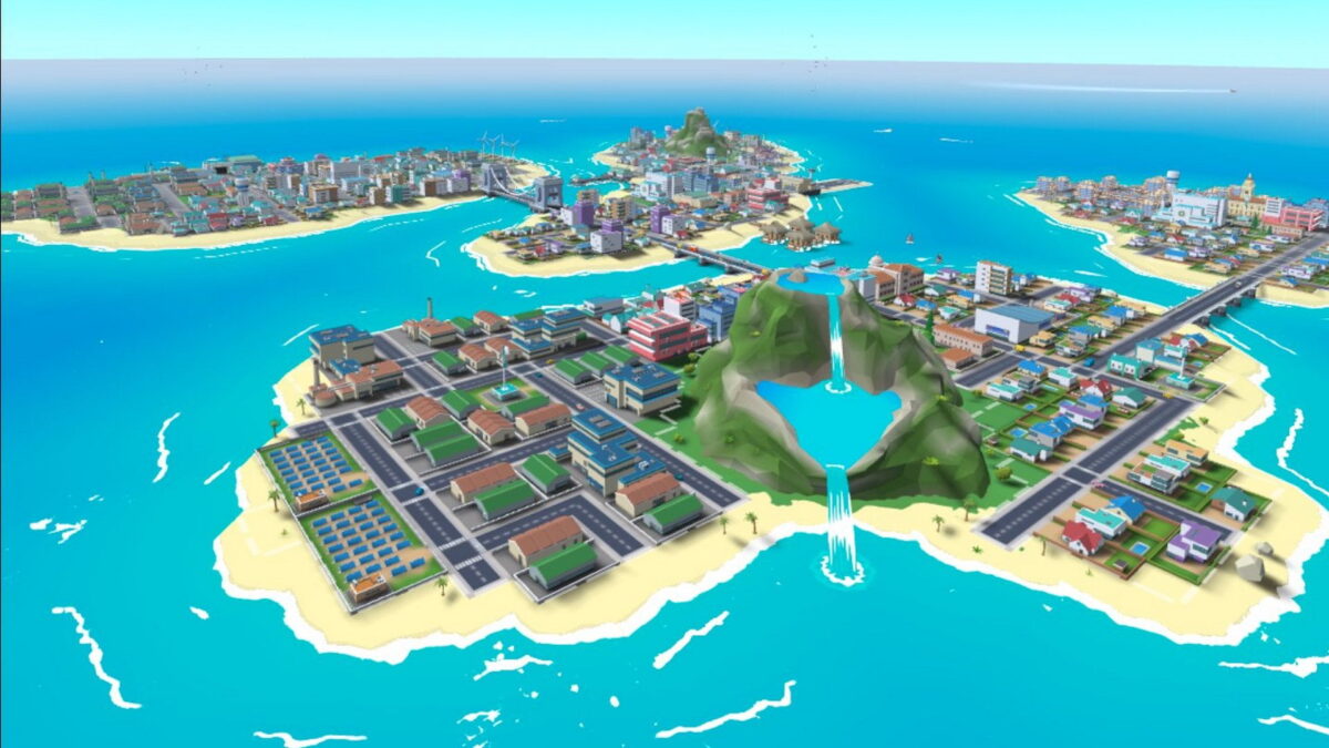 Cities on islands in Little Cities VR on Meta Quest 2