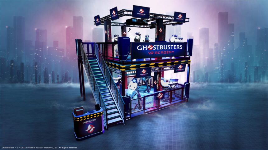 Die einstöckige Ghostbusters-Arcade besteht aus einem Lauf- und einem Fahrbereich.