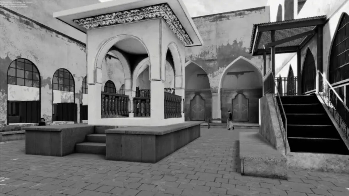 The Israel Museum is exhibiting a virtual reconstruction of the Great Synagogue of Aleppo. The VR experience is based on 75-year-old photographs.
