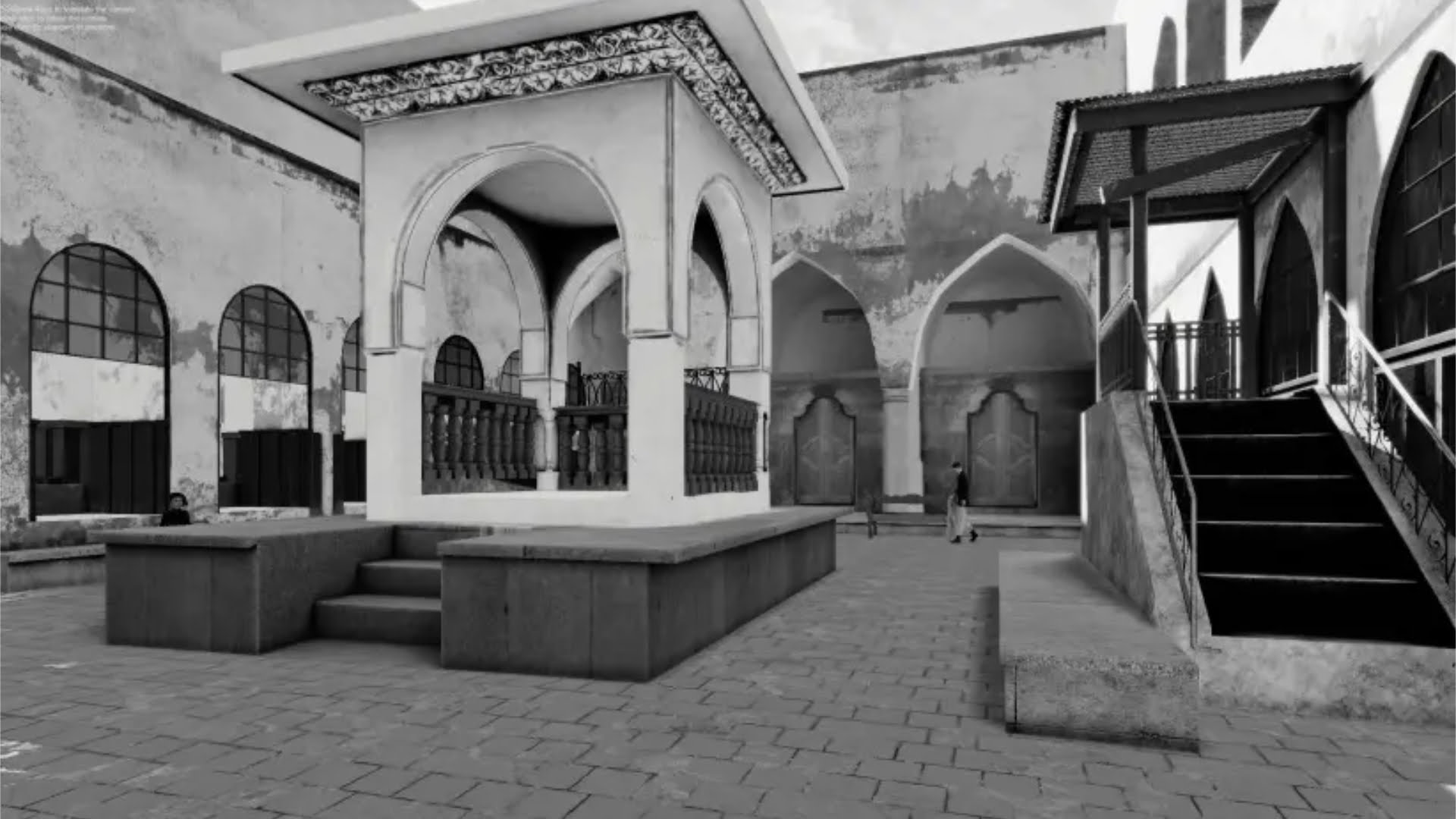 Great Synagogue of Aleppo reconstructed in Virtual Reality