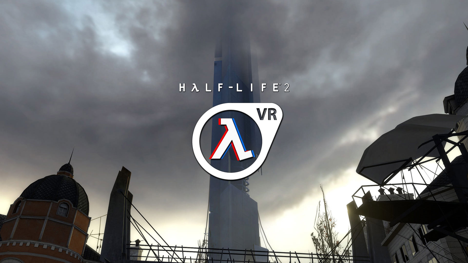 带有 Citadel 和 Half-Life 2 VR 标志的 City 17