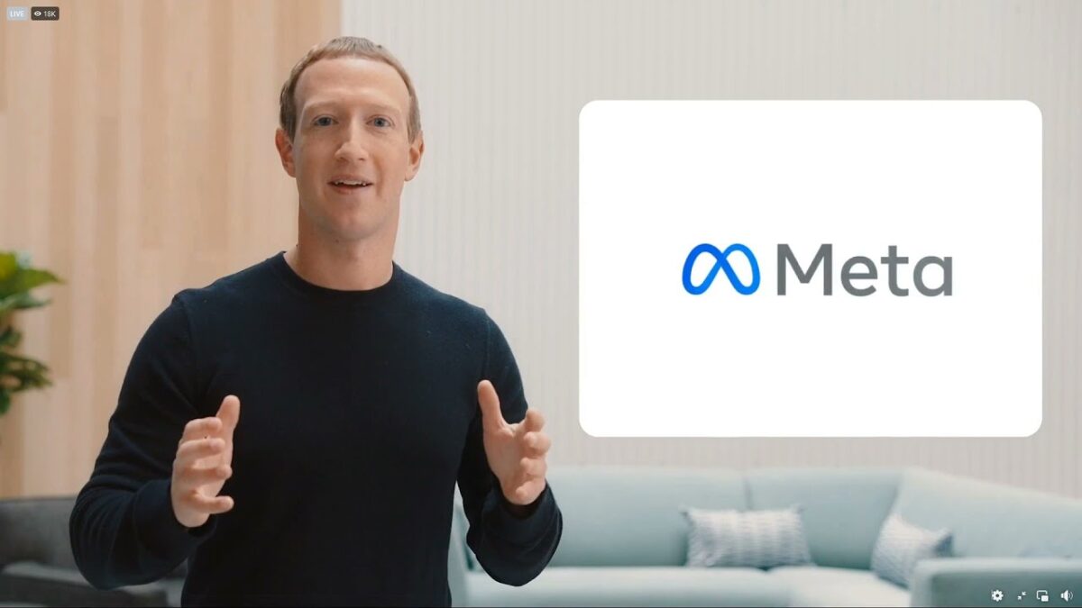 Facebook CEO Mark Zuckerberg introduces the new name Meta.