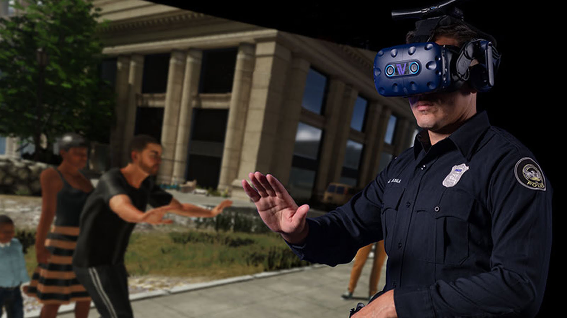 US police officers practice dangerous operations in VR