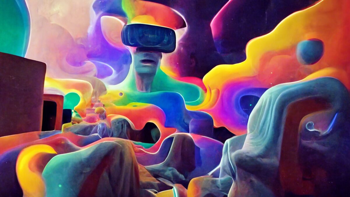 You want to have out-of-body experiences? Put on your VR headset. This virtual reality experience will send you on a psychedelic trip.