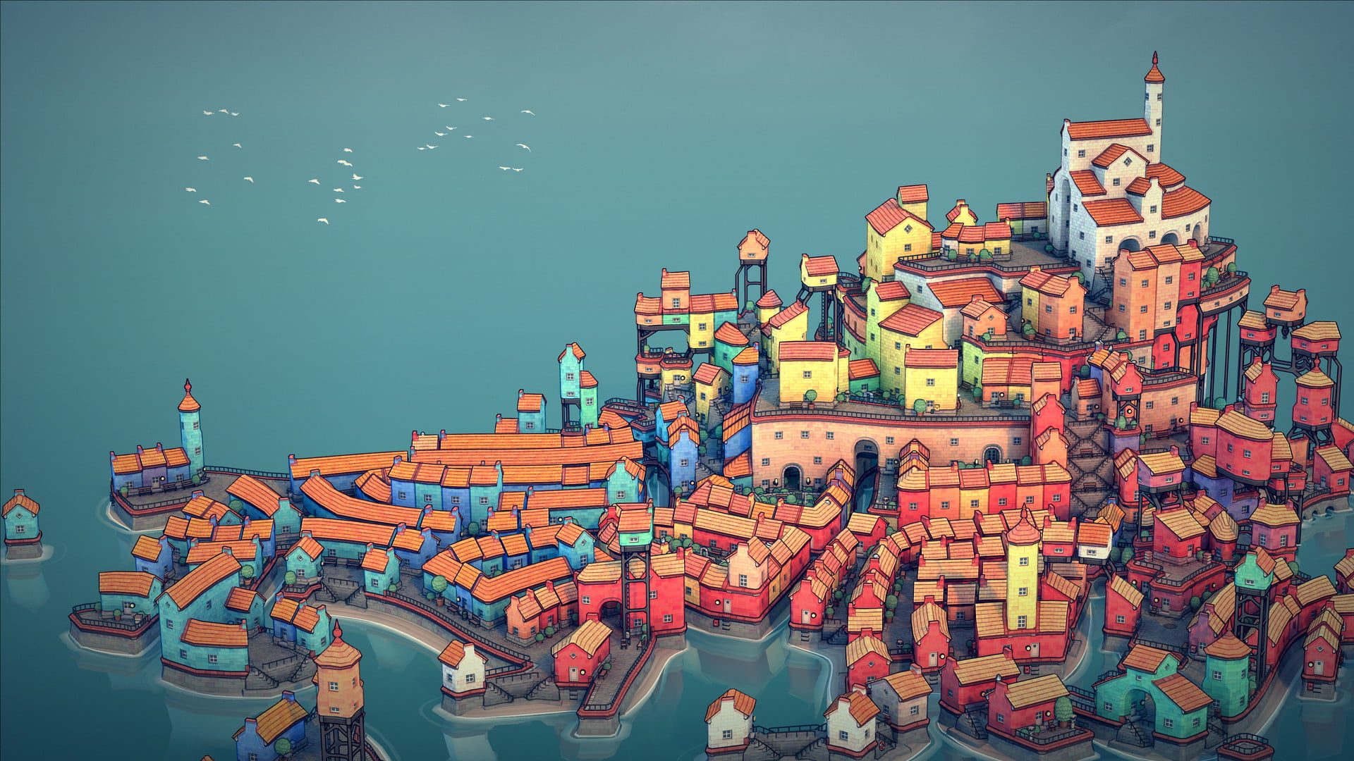 Townscaper: City builder coming for Quest 2 and Pico devices