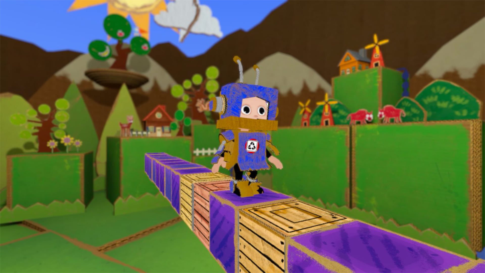 PathCraft is a cuddly VR game in the style of Lemmings
