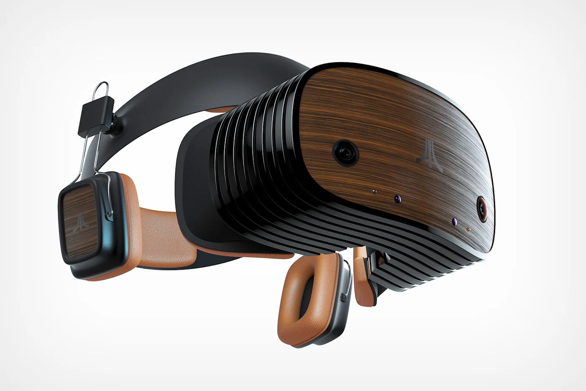 Fictional Atari VR headset pointing toward the future