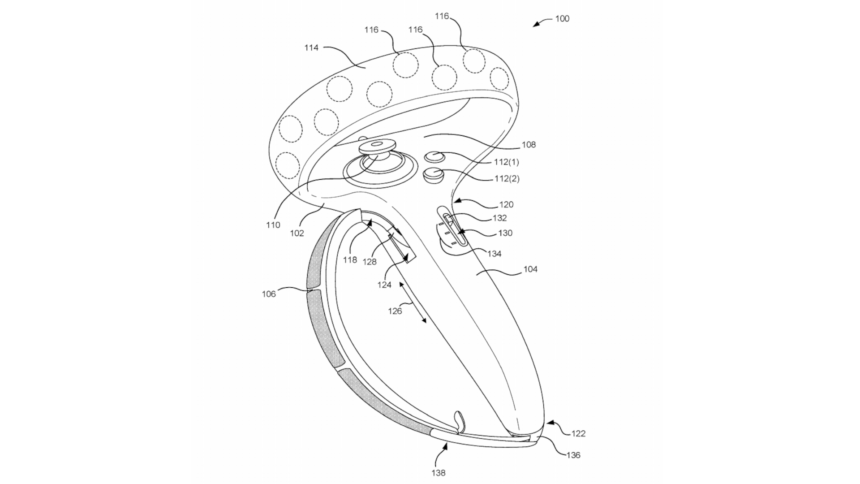 Um desenho da patente do controlador da Valve datado de 32/11/2022