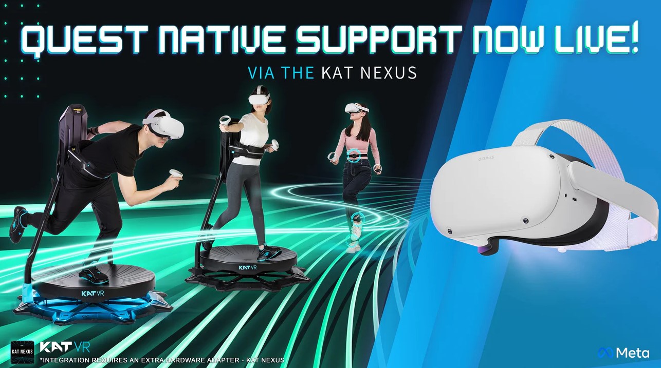 Nexus makes Kat VR treadmills directly compatible with Quest 2 and PSVR 2
