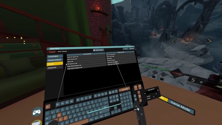 In GameVRoom könnt ihr die Steuerung von PC-Spielen individuell auf die VR-Controller anpassen. 