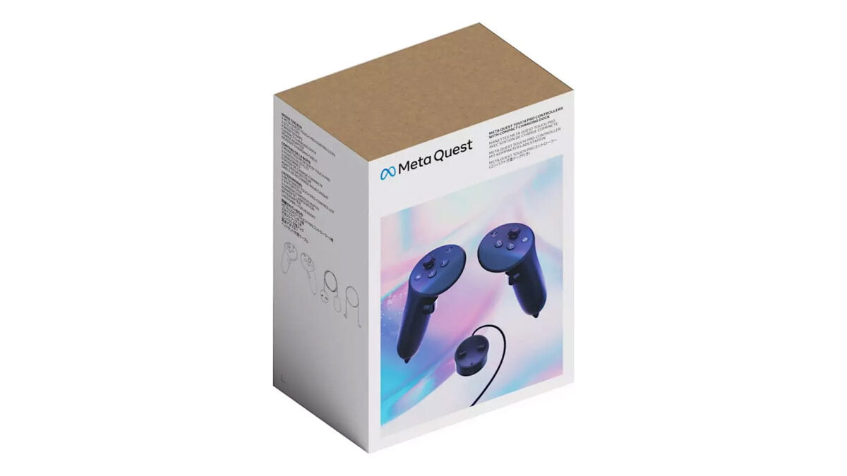 Verpackung der Meta Quest Touch Pro Controller.