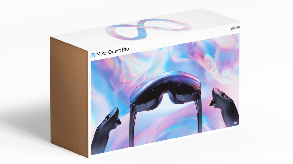 Packaging of the Meta Quest Pro.
