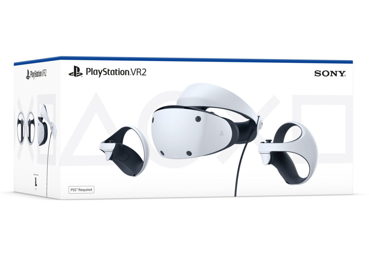 The packaging of the PSVR2.