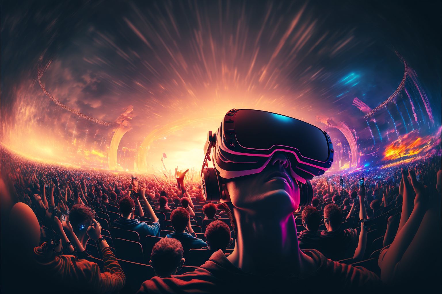 Nobody wants gawkers at a VR concert
