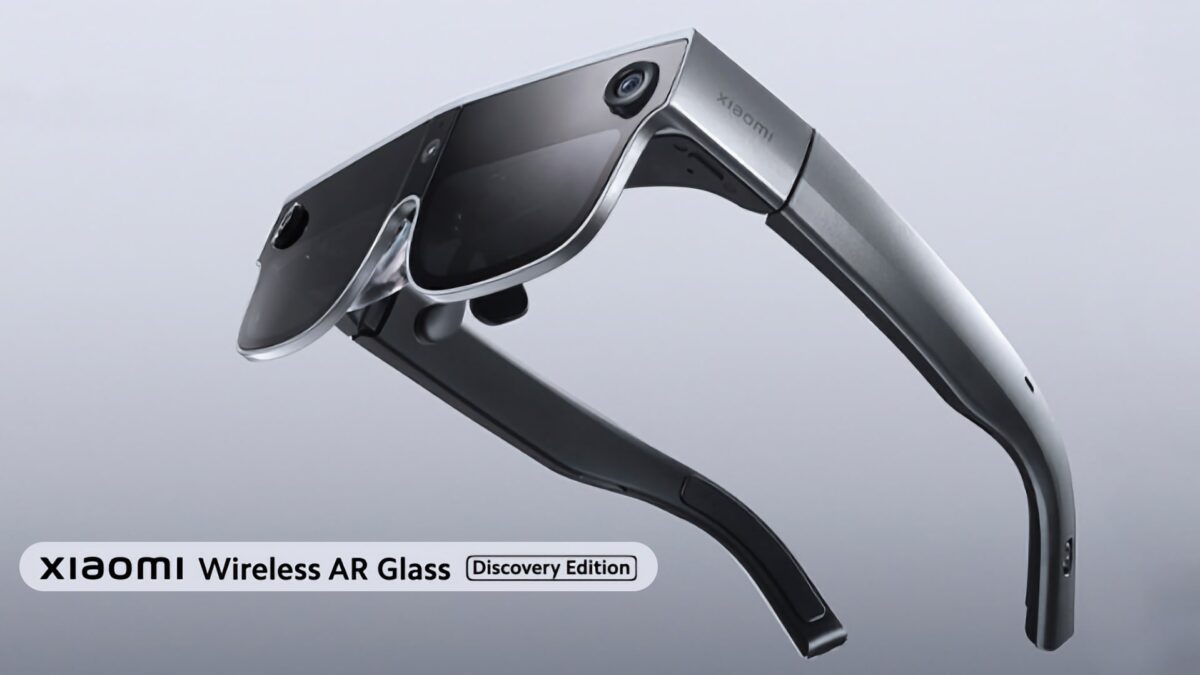 Xiaomi Wireless AR Glass Discovery Edition appear against a gray gradient background.