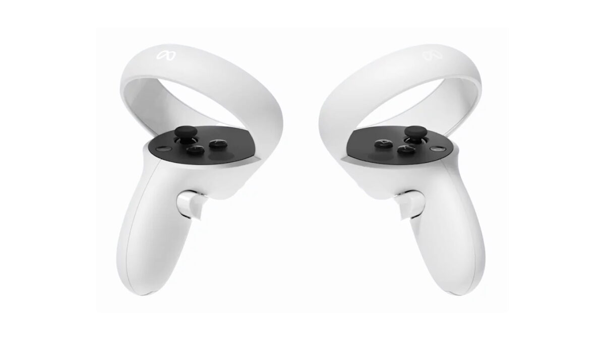 Immagine di una coppia di controller touch appollaiati su uno sfondo bianco.
