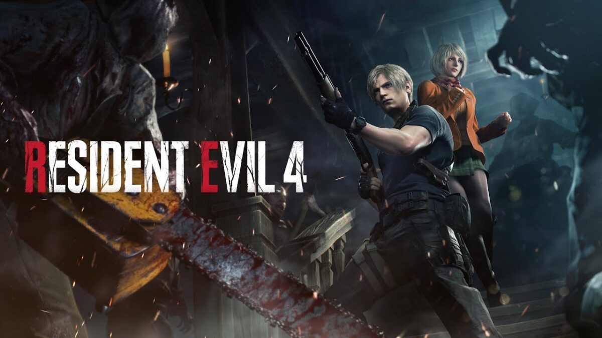 Capcom의 Resident Evil 4 Remake 표지 사진은 전기톱 대치 상태를 보여줍니다.