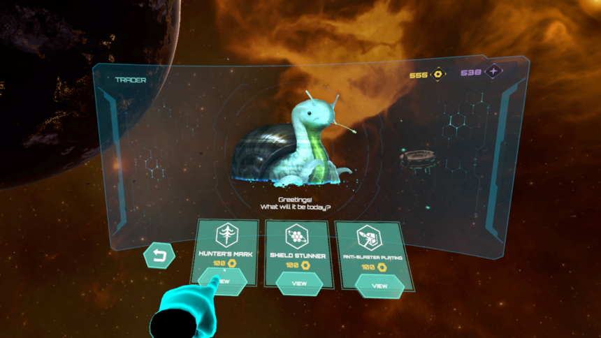 Merchant race in VR game Ghost Signal: A Stellaris Game
