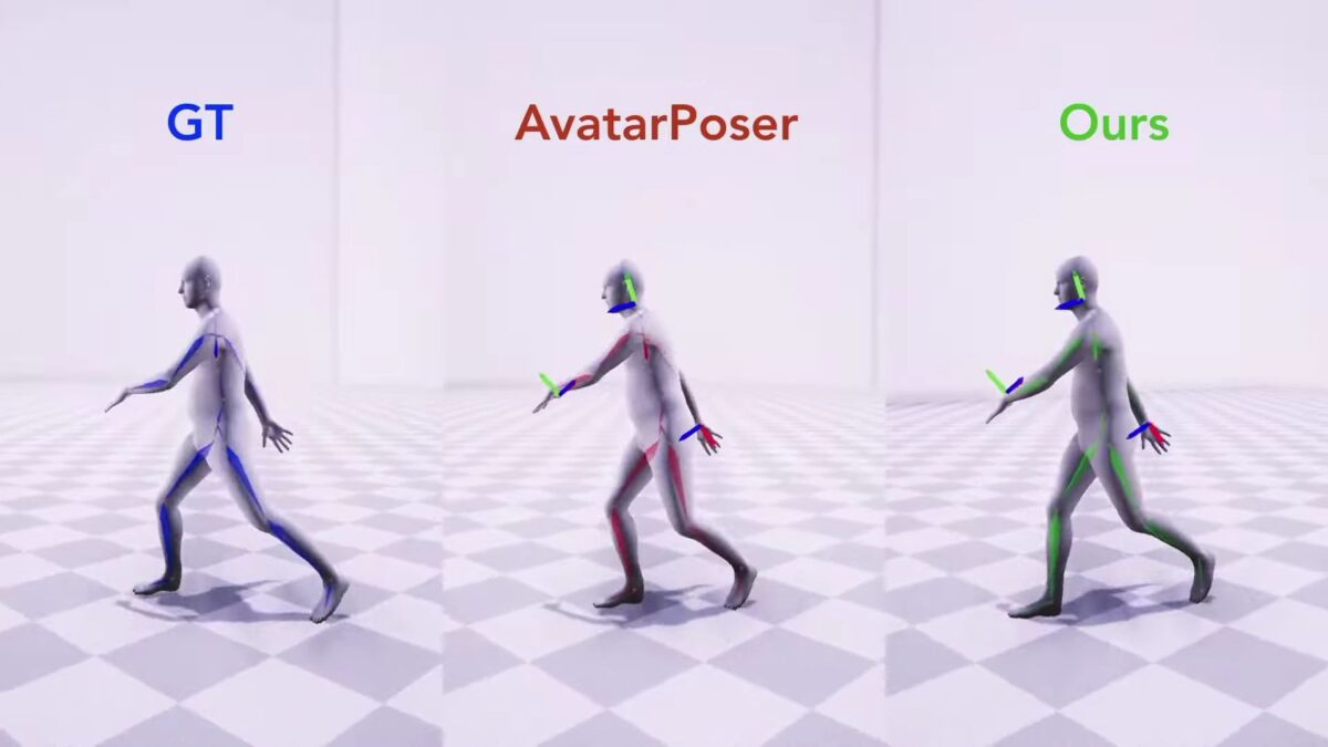 Virtual Avatars moving from right to left waving their arms.
