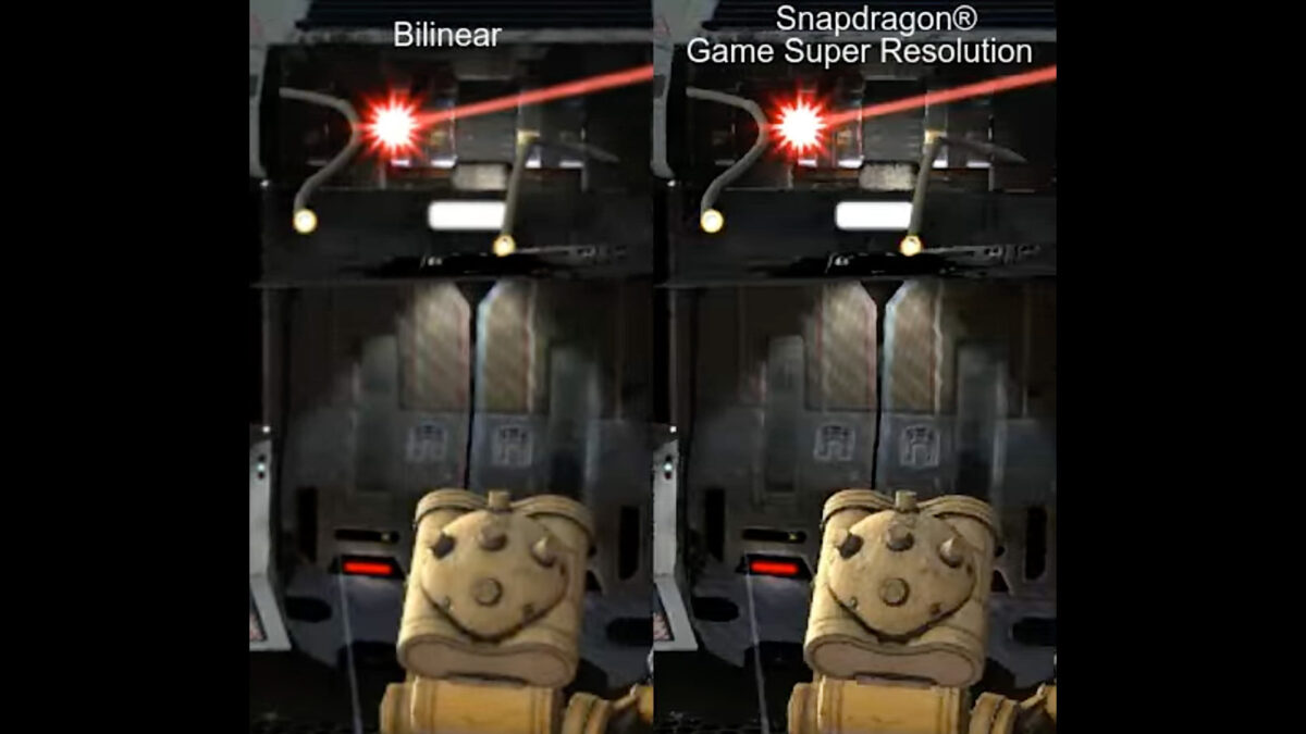 Image comparison: With and without SGSR.