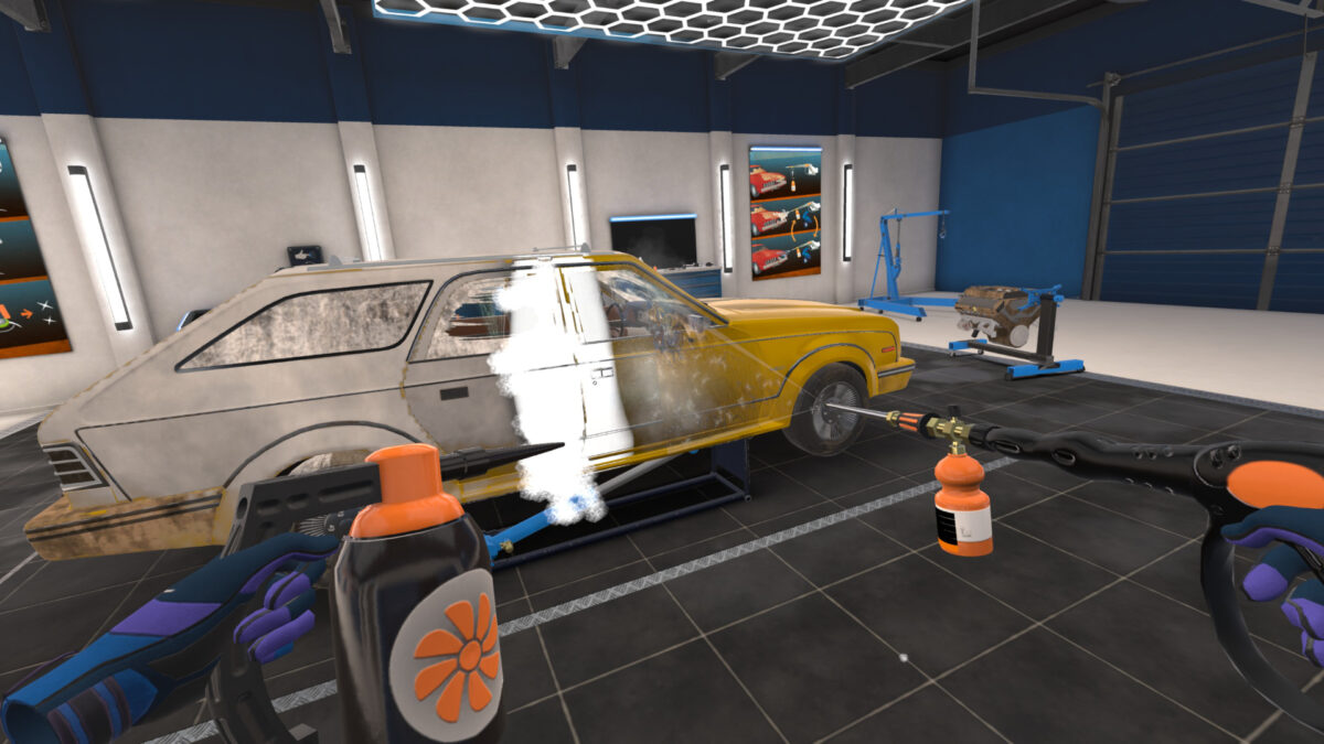 Take on mud and dirt with a virtual steam jet. This car wash simulator lets you live out your cleaning obsession in VR.