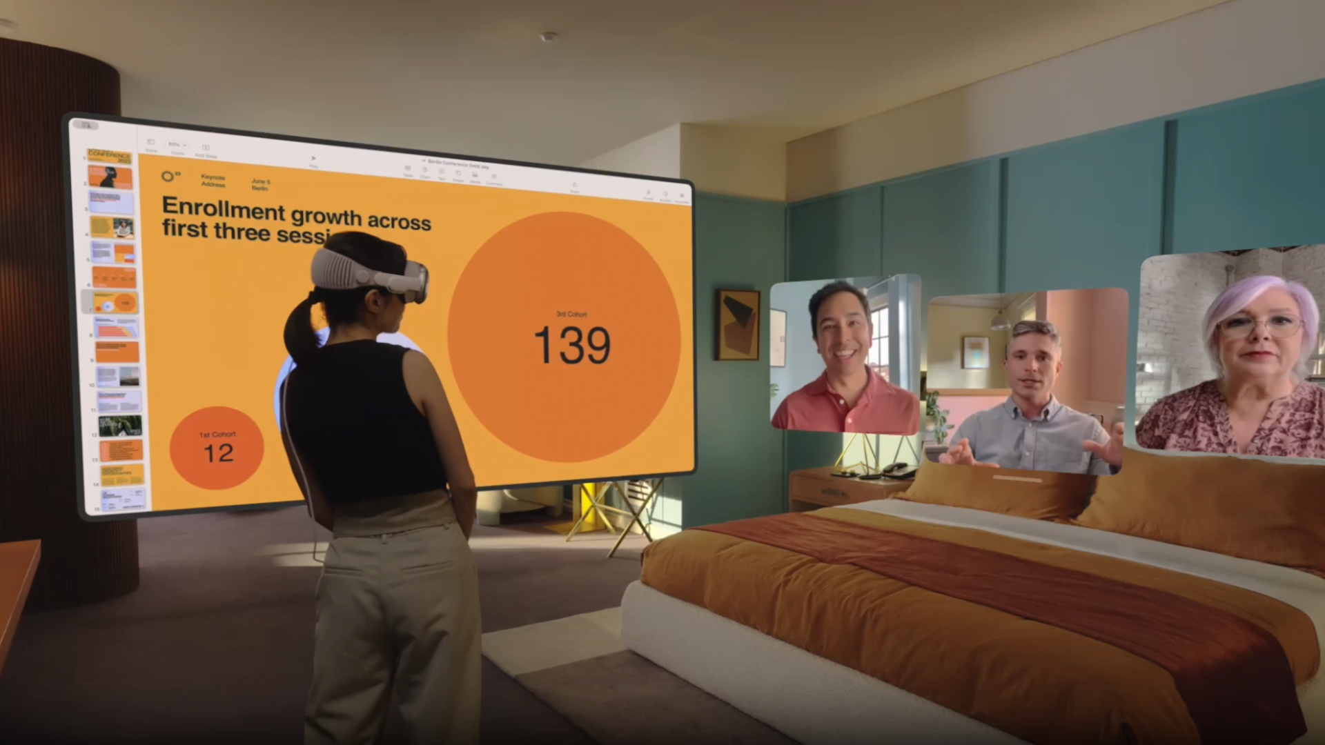 Apple Vision Pro brings spatial Facetime calls to mixed reality