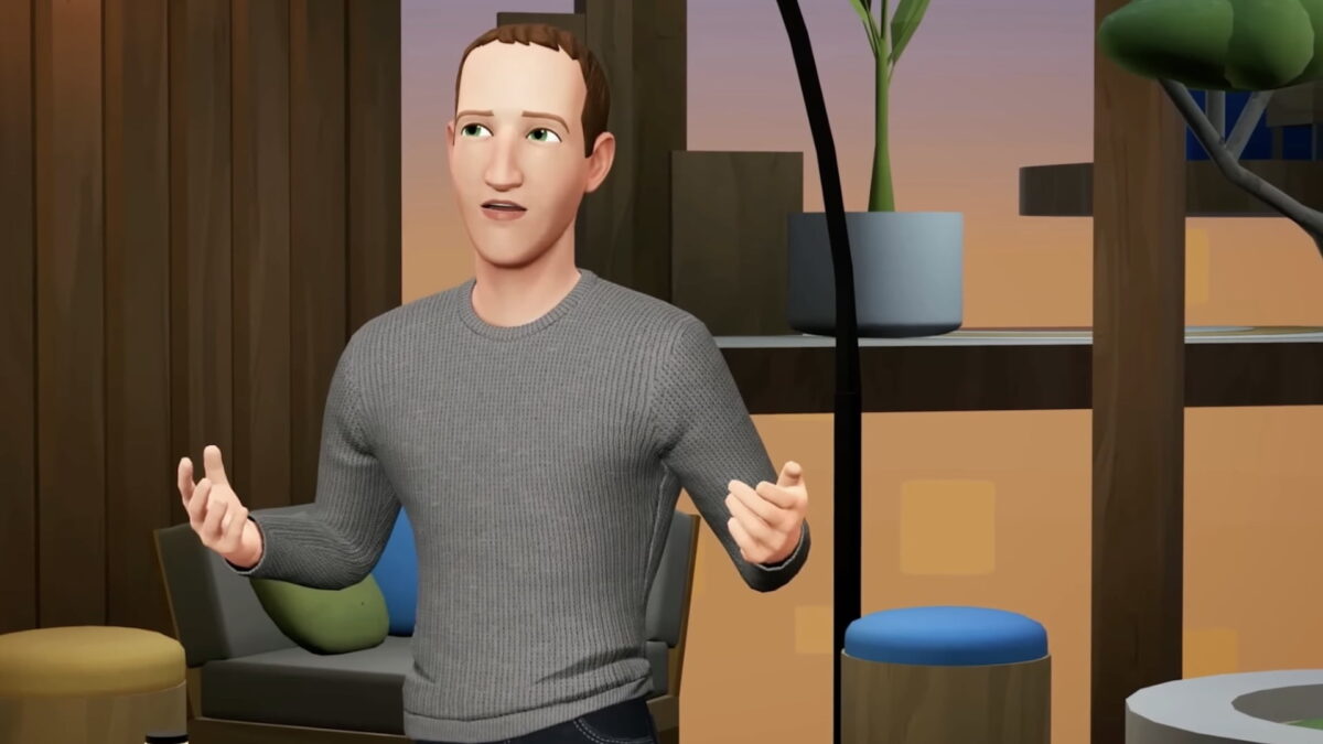 Avatar of Mark Zuckerberg during the Meta Connect 2022 keynote.