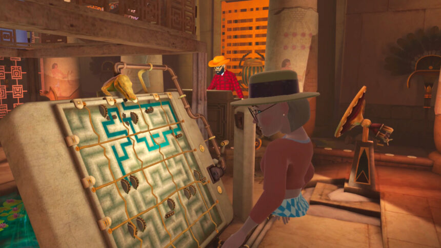 Here's an example of a puzzle in the Rooms of Realities Demo.