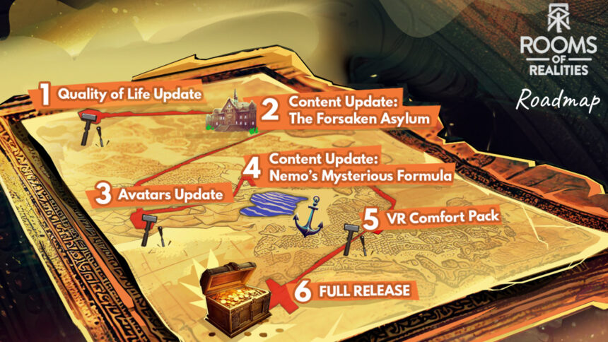 The developers shared a Rooms of Realities roadmap.