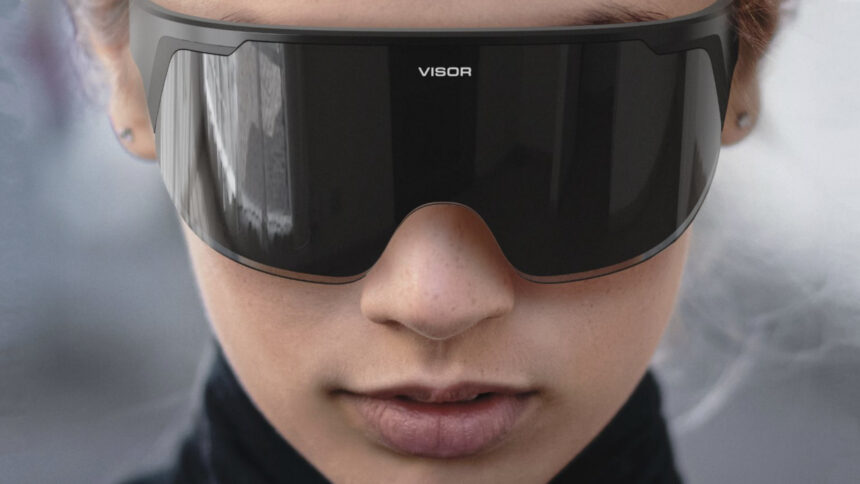 One person is wearing the Founder's Edition Immersed Visor 4K.