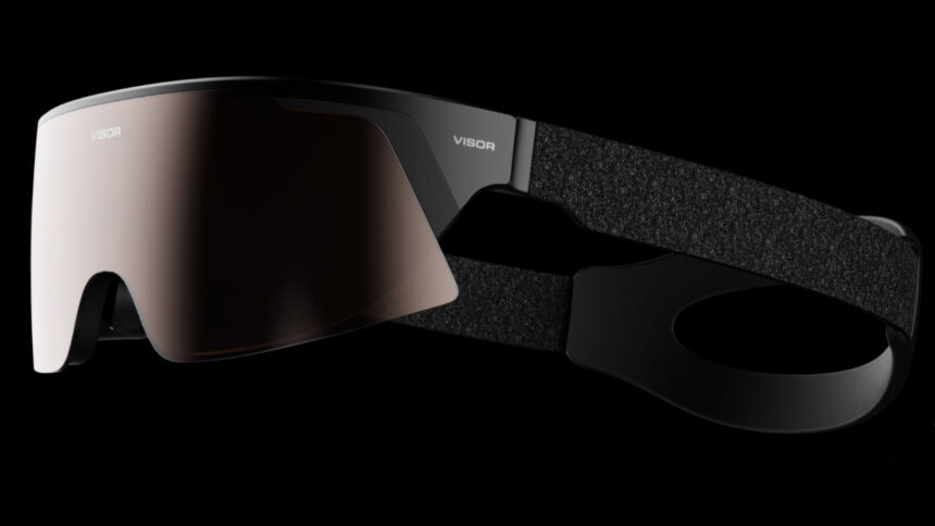 Immersed includes earpieces and head strap with the Visor XR headset.