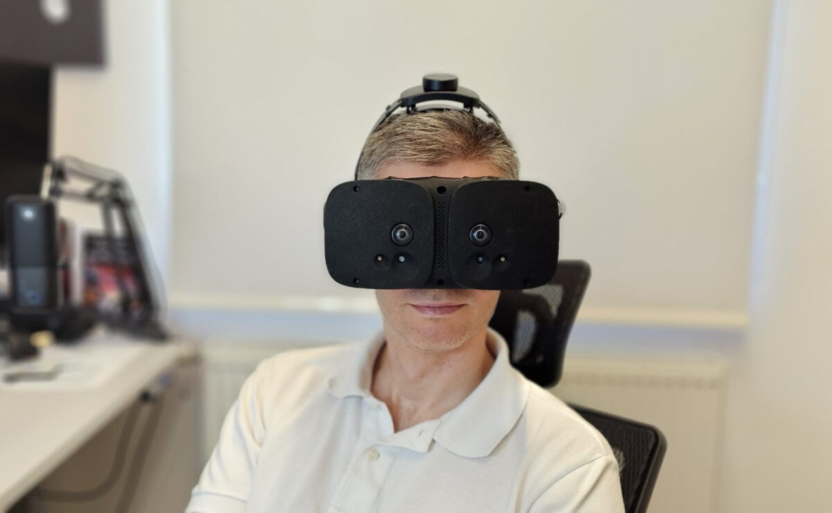 Artur Sychov wears Somnium VR 1.