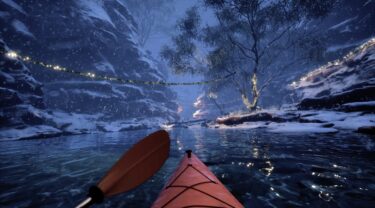 Playstation VR 2: Kayak VR gets a beautiful Christmas makeover