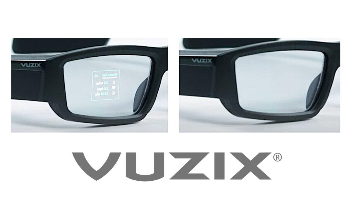 Vuzix Incognito (right) is nearly invisible compared to previous waveguide technology.