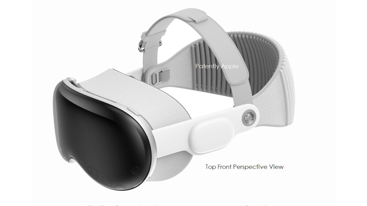 Apple Vision Pro with top strap.