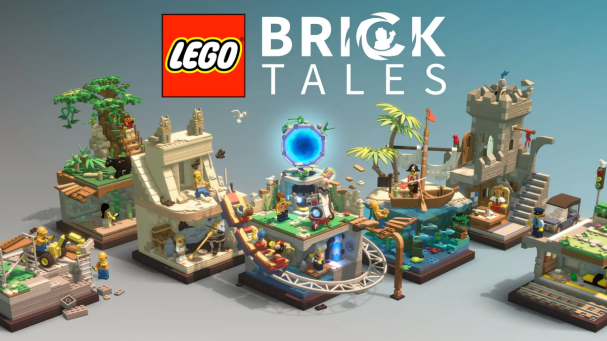 Lego Bricktales logo above some Diarama levels.