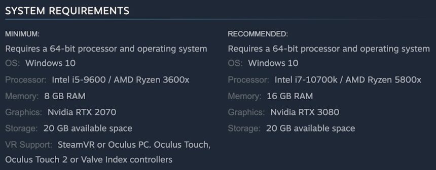 The system requirements of Bootstrap Island.