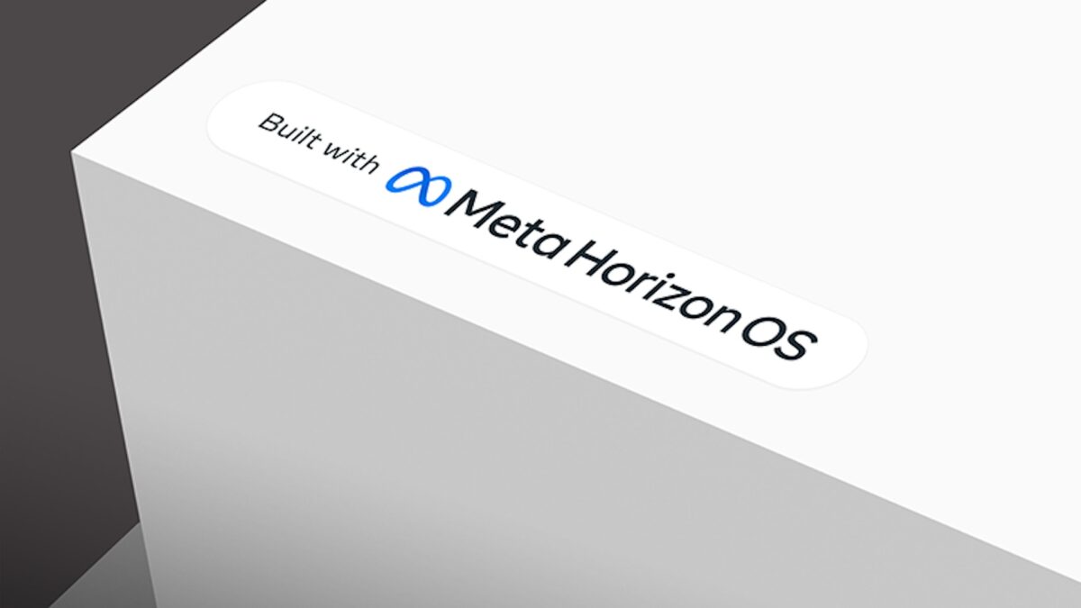 Box with "Built with Meta Horizon OS sticker".