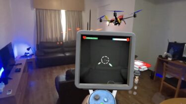 This Quest 3 mixed reality drone game brings frantic fun to your living room