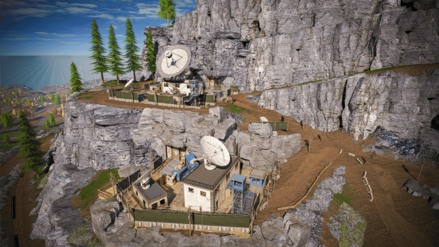 A radar station on the Contractors Showdown map.