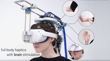 VR researchers created a device that simulates haptic effects through brain stimulation