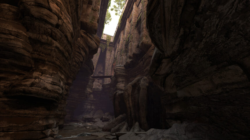 The environments in Blade &amp; Sorcery look harmonious. I also move through similar canyons on my journey.